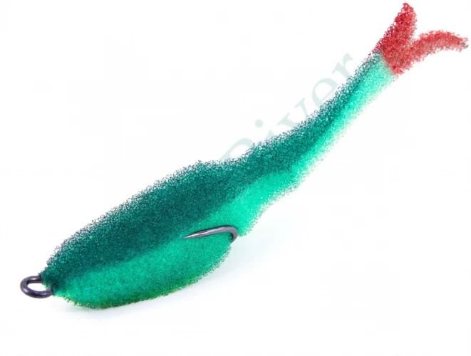 Поролоновая рыбка Yaman Devious Minnow на двойнике, р. 105 мм, цвет 17 UV (5 шт.)