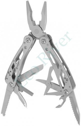 Мультитул Ganzo, 105x50х15 мм, 22 предмета, цв.хром