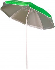 Зонт пляжный Следопыт с наклоном, d - 240см, h - 230см, d штока 28/32мм, Oxford 210D, цв. зеленый/6/