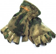 Перчатки Следопыт - ANGLER, виндблок, камуфляж, р-р L(9)/50/