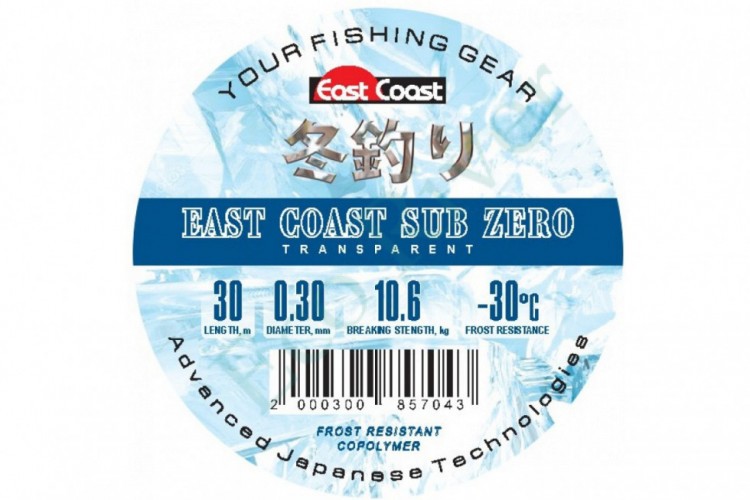 Леска East Coast Sub zero 0.12 30м