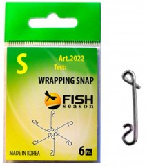 Застежка Fish Season безузловая №M 18кг 6шт 2022-MF