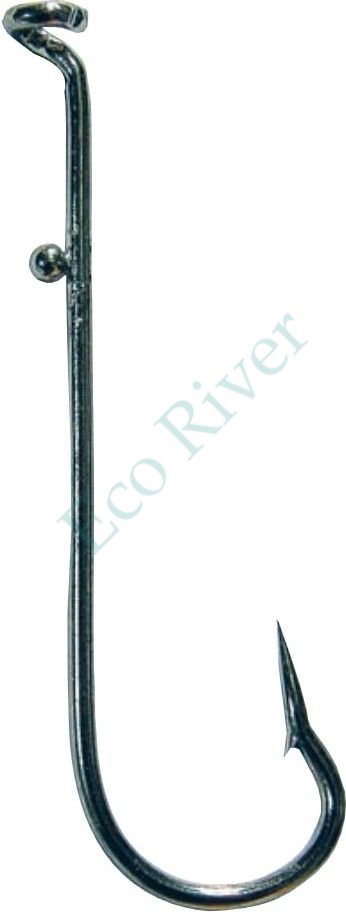 Крючок Easy 2 Hook Worm №4 black 20шт 076B060