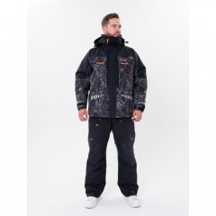 Костюм рыболовный Graff зимний до -50гр. размер 4XL/176-182 (карбон)