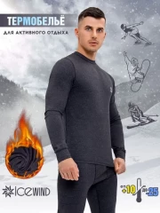 Комплект термо Saimaa Icewind мужской серый р.56