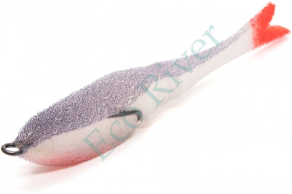 Поролоновая рыбка Yaman Devious Minnow на двойнике, р. 105 мм, цвет 18 UV (5 шт.)