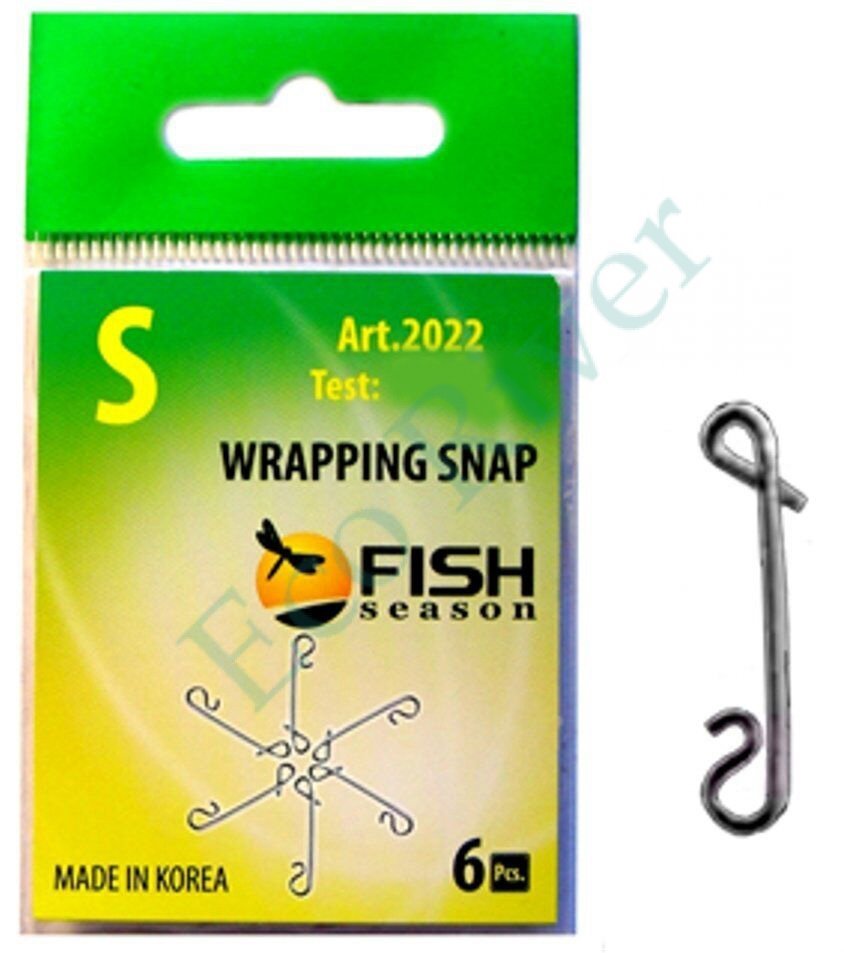 Застежка Fish Season безузловая №S 12кг 6шт 2022-SF