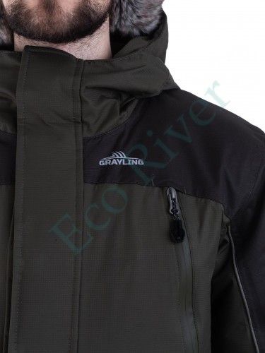 Скат V2 костюм для рыбалки GRAYLING, зимний -45, хаки
