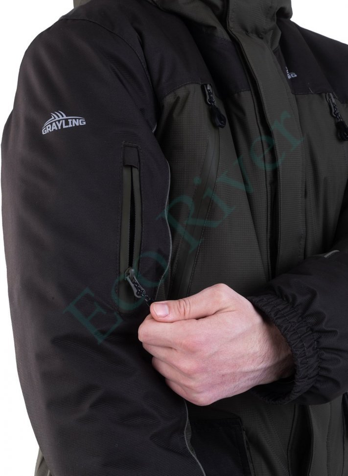 Скат V2 костюм для рыбалки GRAYLING, зимний -45, хаки