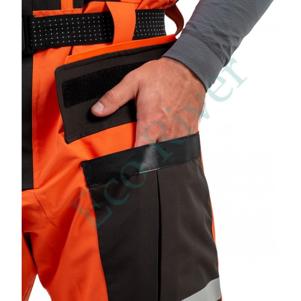 Костюм рыболовный Graff зимний (поплавок, до -15гр.) размер 2XL/182-188 (Bratex 8000, оранжево-черный)