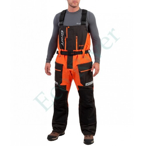Костюм рыболовный Graff зимний (поплавок, до -15гр.) размер 2XL/182-188 (Bratex 8000, оранжево-черный)