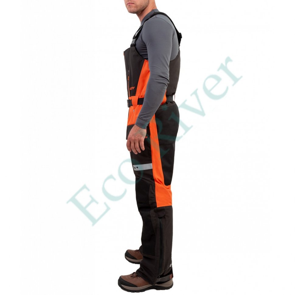 Костюм рыболовный Graff зимний (поплавок, до -15гр.) размер 2XL/182-188 (Bratex 8000, оранжево-черный)