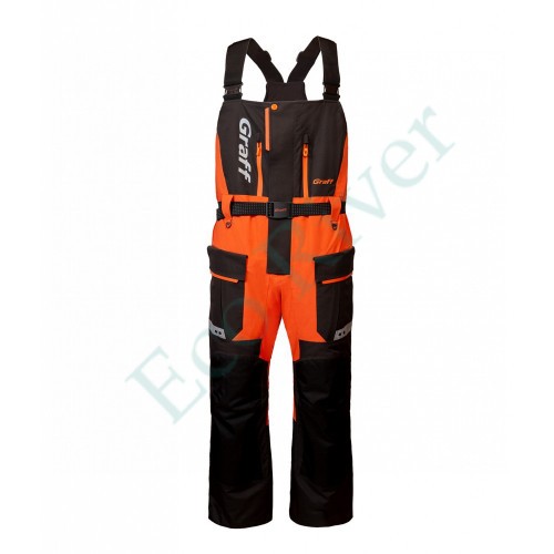 Костюм рыболовный Graff зимний (поплавок, до -15гр.) размер 2XL/182-188 (Bratex 8000, оранжево-черный)