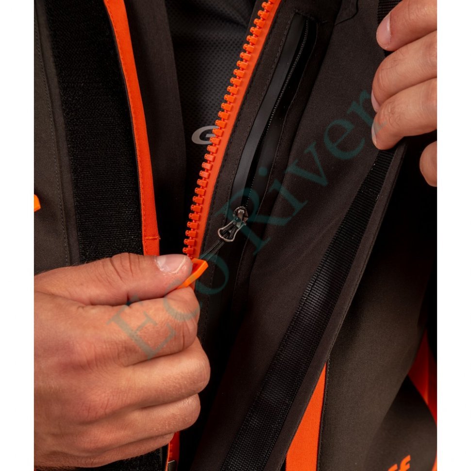 Костюм рыболовный Graff зимний (поплавок, до -15гр.) размер 2XL/182-188 (Bratex 8000, оранжево-черный)