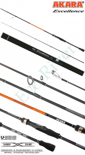 Спиннинг Akara Excellence M 802 (6-28) 2,4 м
