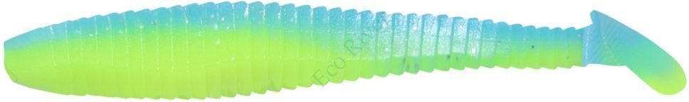 Виброхвост Yaman PRO Flatter Shad, р.4 inch, цвет #18 - Ice Chartreuse (уп. 5 шт.)