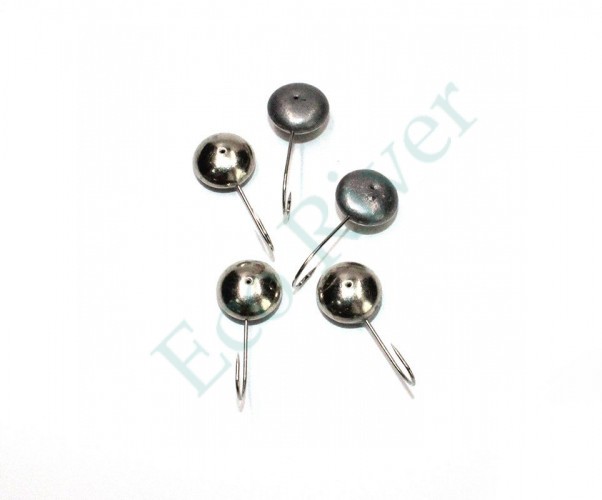 Мормышка паяная Яман Сфера, вес 1,28 г, никель (уп. 5 шт.)