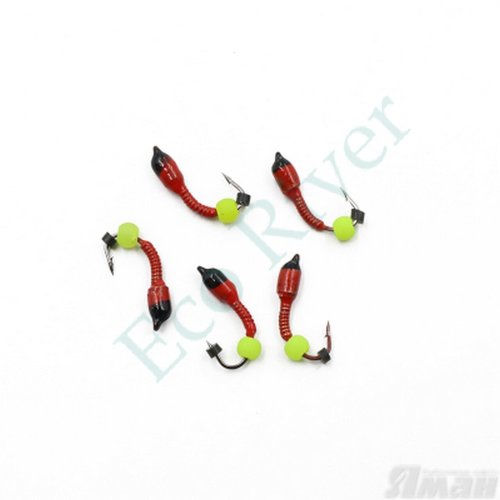 Мормышка вольф. безнасадочная Яман Лесотка №2, d-2,5 мм, L-8 мм, вес 0,35 г, фц. желтый шар, цв. к