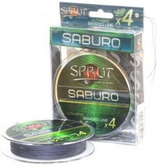 Леска плетёная Sprut Saburo Soft Ultimate X4 space gray 0.14 140м