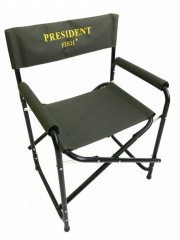 Кресло President Fish складное базовый вариант сталь зелен. арт.6207 010