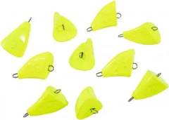 Груз Пуля-эксцентрик окрашенный разборный Яман (10 шт.) - 32 гр., жёлтый/200/