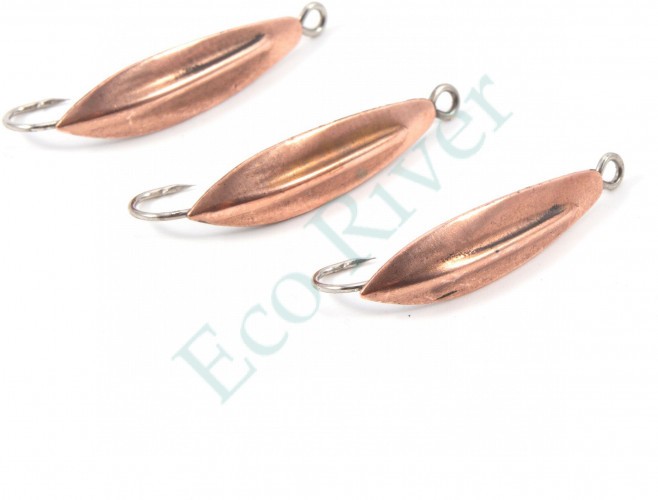 Блесна вертикальная Яман Жучок,размер 25 мм, вес 1,5 г, цвет медь (уп.3 шт.)/150/