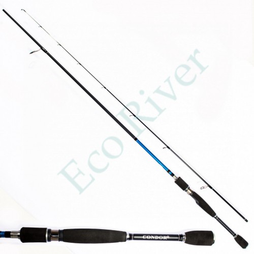 Спиннинг Condor Black Point длина 2,28 м, тест 3-12 гр, carbon IM-8, штекер