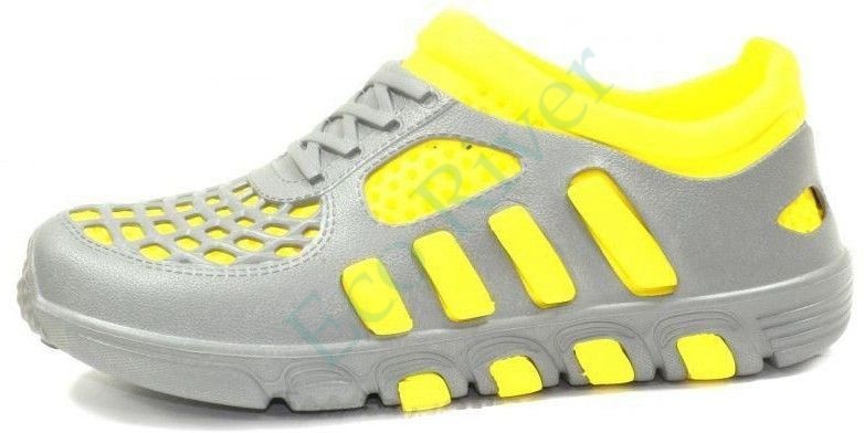 Галоши Kaury 110 серо-желтые кроссовки р.44-45