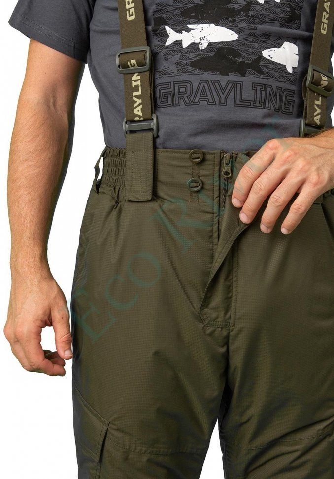 Скат костюм для рыбалки GRAYLING, зимний -15, хаки
