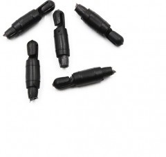 Коннектор для крепления лески к удилищу чёрный 2,0 (уп. 10 шт.)