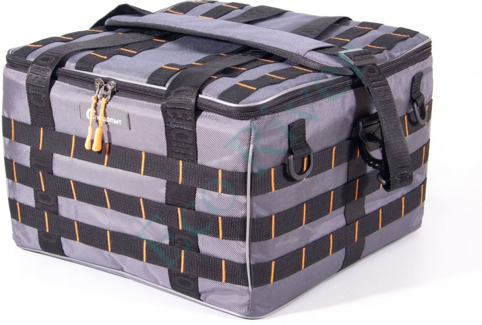 Сумка рыболовная Следопыт Base Lure Bag XXL, 38х38х25 см, цв. серый + 7 коробок Luno 28/2/