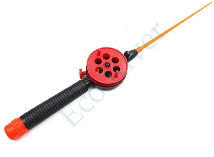 Удочка зимняя Яман 68ПЛ, ручка пласт., шестик поликарбонат, цв. в ассорт. (уп. 2 шт.)