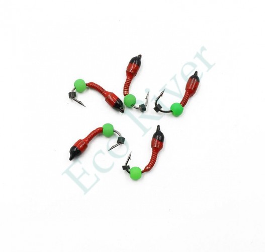 Мормышка вольф. безнасадочная Яман Лесотка №2, d-2,5 мм, L-8 мм, вес 0,35 г, фц. зеленый шар, цв.