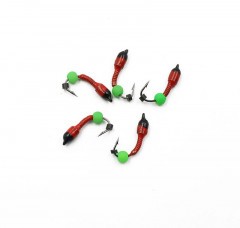 Мормышка вольф. безнасадочная Яман Лесотка №2, d-2,5 мм, L-8 мм, вес 0,35 г, фц. зеленый шар, цв.