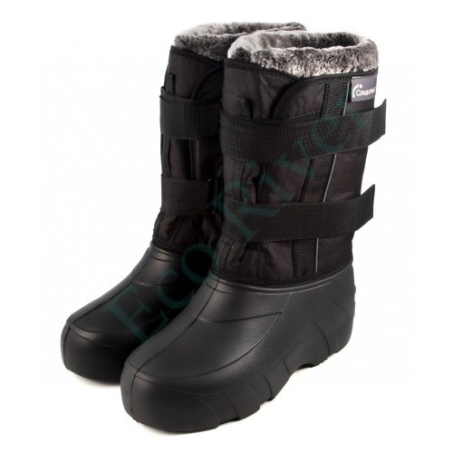 Сапоги-дутики мужские на липучке Следопыт, ЭВА, 4-слойный меховой вкладыш, -50°С, р.44, черный/8/