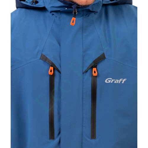 Костюм рыболовный Graff демисезонный размер S/170-176 (Bratex 10000, сине-голубой)