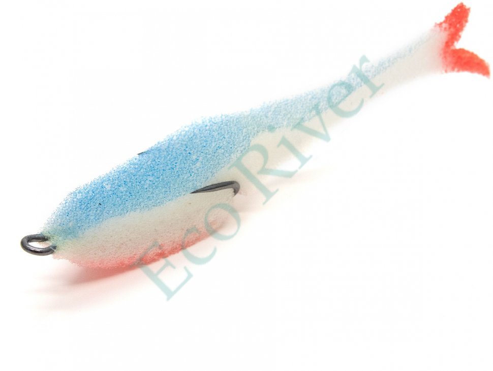 Поролоновая рыбка Yaman Devious Minnow на двойнике, р. 105 мм, цвет 22 UV (5 шт.)