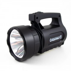 Фонарь-фара Сибирский Следопыт-Атон, 1 LED + 2 COB, аккум.1x2000mAh/36/