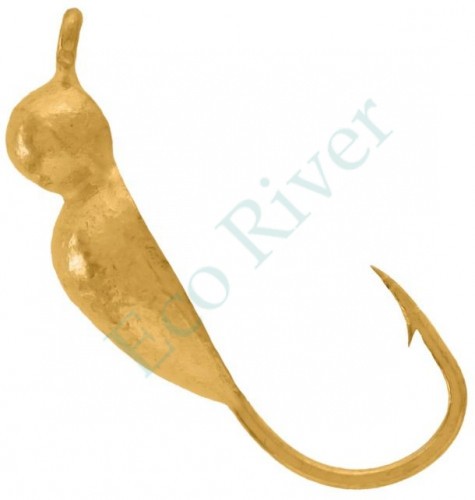 Мормышка вольфрам LumiCom Нимфа Ф4 золото