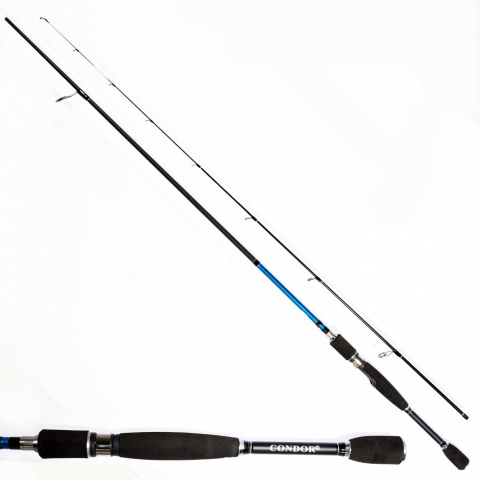 Спиннинг Condor Black Point длина 2,48 м, тест 1-6 гр, carbon IM-8, штекер