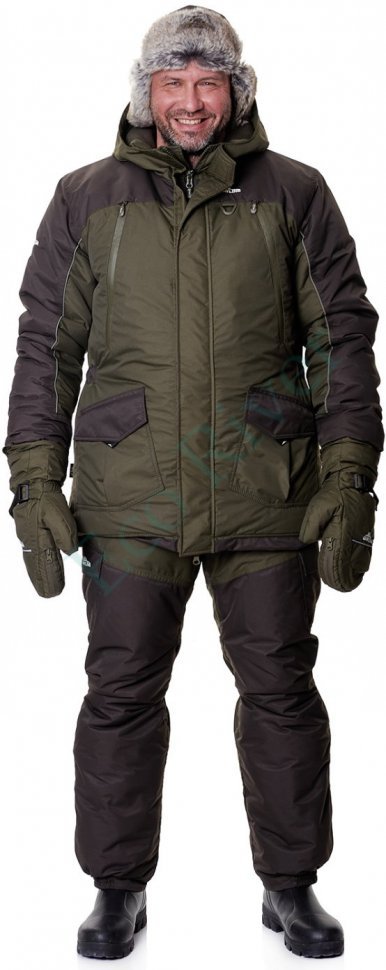 Скат костюм для рыбалки GRAYLING, зимний -45, хаки