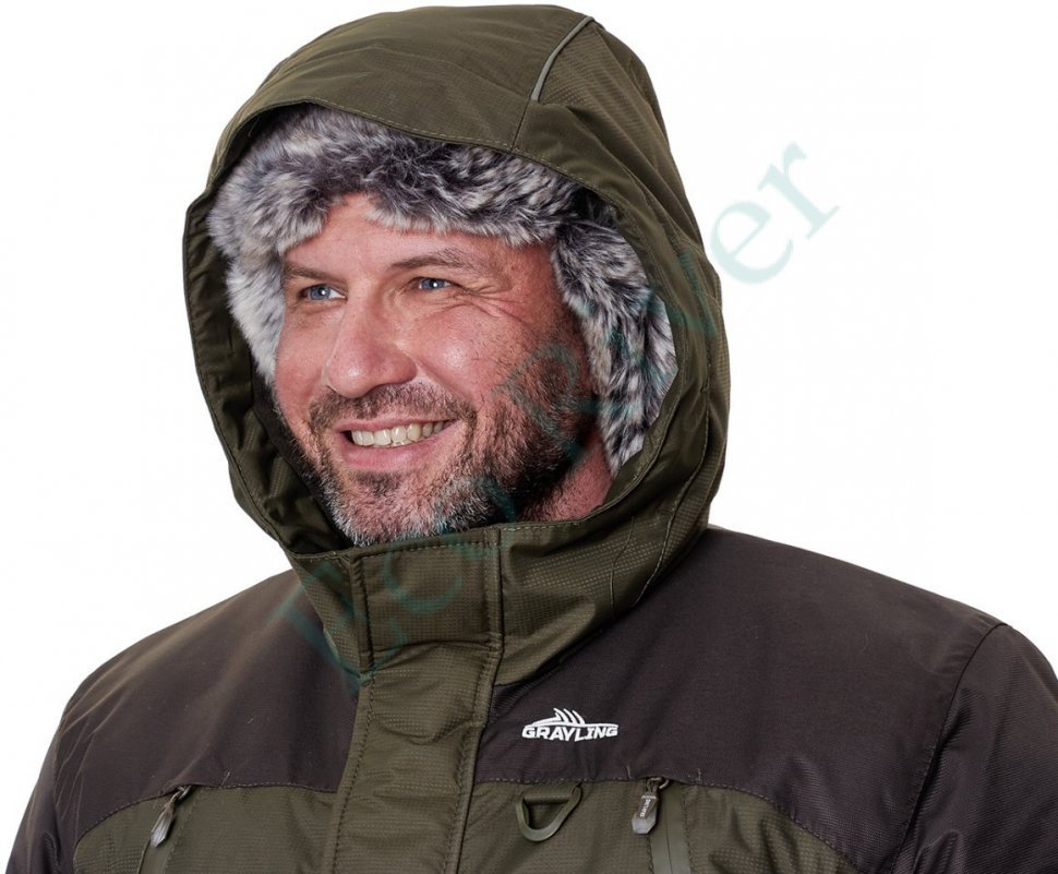 Скат костюм для рыбалки GRAYLING, зимний -45, хаки