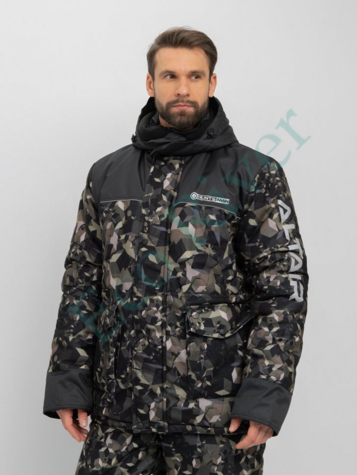 Костюм зимний Альтаир кмф 004 кубики тк.alova р.56-58/170-176 (Huntsman)