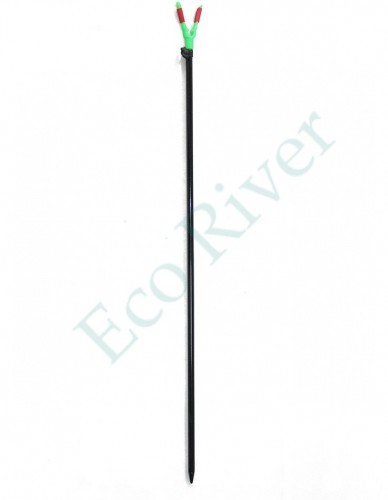 Подставка под удочку Namazu, Y-тип, 120 см, с барашком №1, металлич./100/