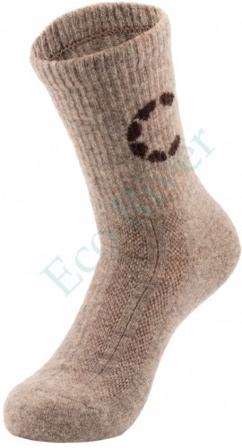 Термоноски Следопыт Organic wool socks YAK, natural brown, р.41-43/125/