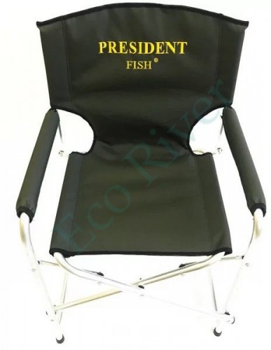 Кресло директорское President Fish Vip складное алюминий зелен. арт.6303 010