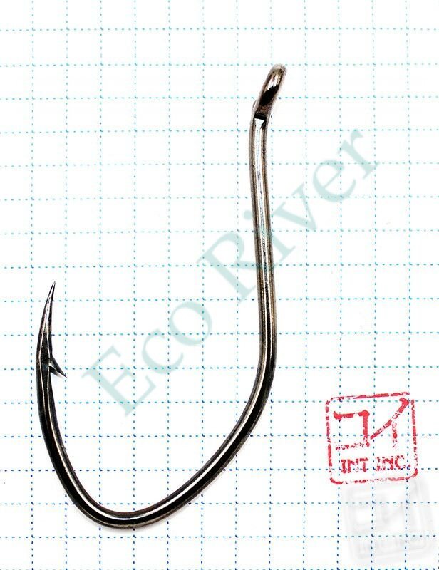 Крючок KOI CAT FISH HOOK, размер 10/0 (INT), цвет BN (3 шт.)/23/