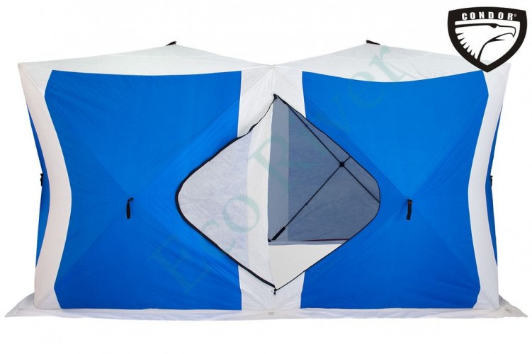 Палатка Куб Condor зимняя утепленная 2,0 х 4,0 х 2,15 зеленый/белый