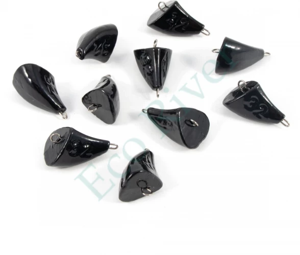 Груз Пуля-эксцентрик окрашенный разборный Яман (10 шт.) - 32 гр., чёрный/200/