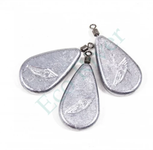 Груз Ложка плоская с вертлюгом Яман (5 шт.) - 145 гр./50/